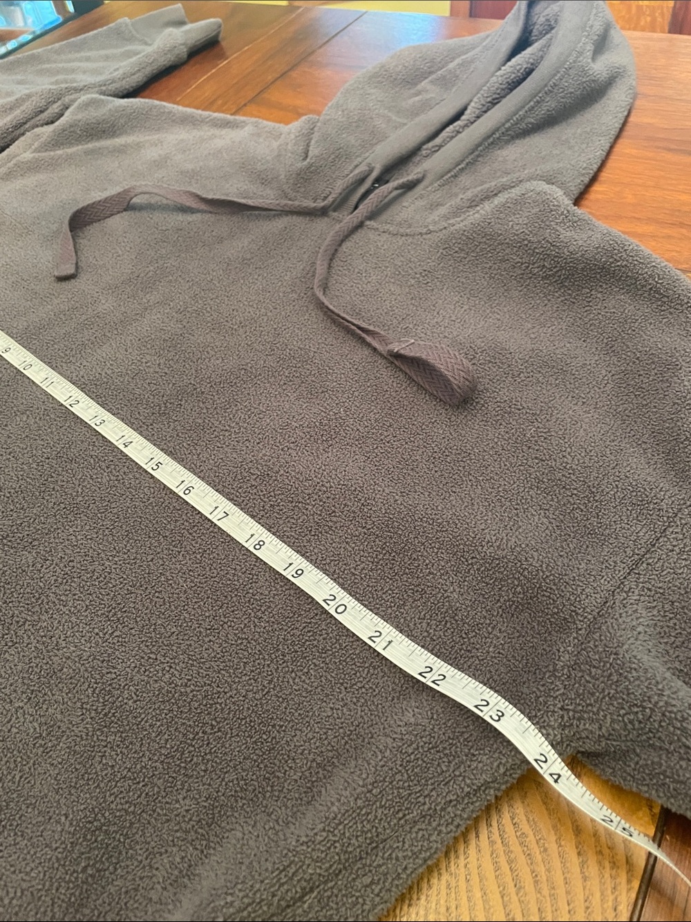 Cuddl Duds Plush Hooded Pullover - Charcoal Gray D5 - Picture 4 of 11